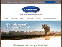 Tablet Screenshot of mslandbank.com